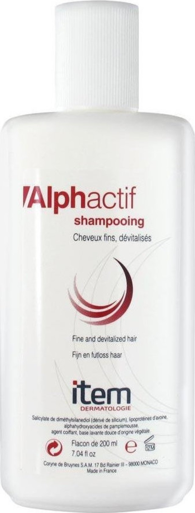 Item Dermatologie Shampoo Alphactif Fine Hair Σαμπουάν για την Εποχίακή Τριχόπτωση, 200ml