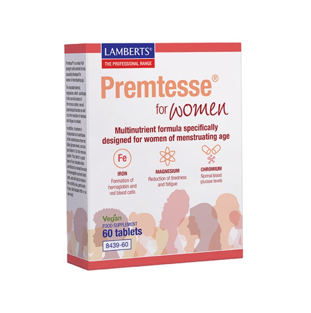 Lamberts Premtesse® for Women Συμπλήρωμα διατροφής για Γυναίκες, 60 ταμπλέτες