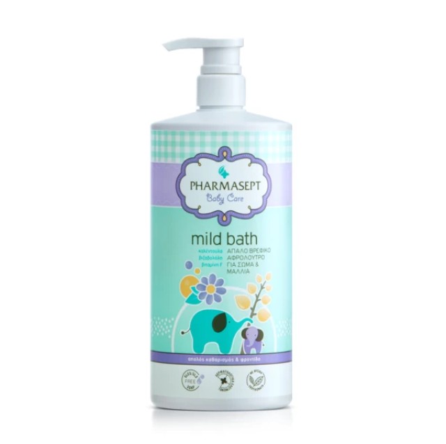 Pharmasept Baby Care Mild Bath Φυσικό Βρεφικό Αφρόλουτρο, 1lt