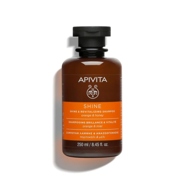 Apivita Shine and Revitalizing Shampoo with Orange and Honey, 2...