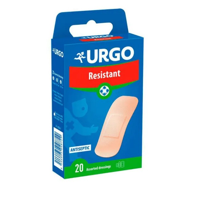 Urgo Resistant Ανθεκτικά Αντισηπτικά Αυτοκόλλητα Επιθέματα, 20 Τεμάχια