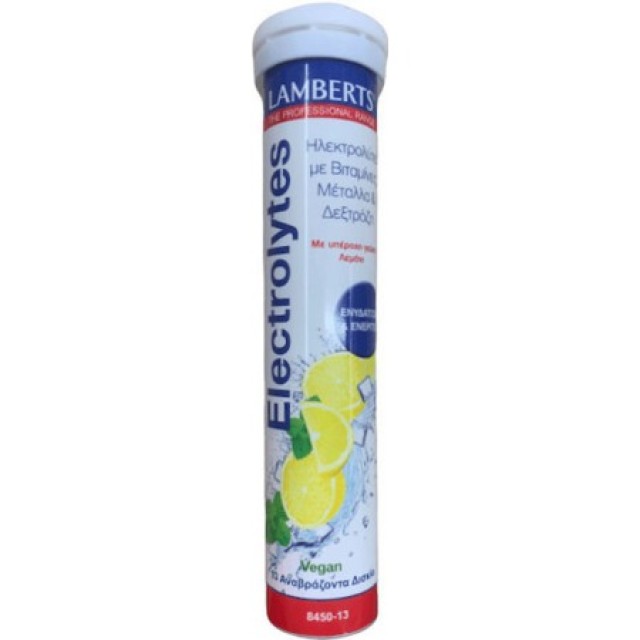 Lamberts Electrolytes Ηλεκτρολύτες με Γεύση Λεμόνι, 13eff.tabs