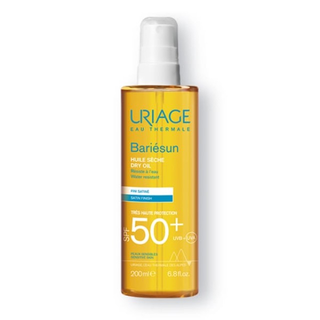 Uriage Bariesun Huile Dry Oil SPF50+ Αντιηλιακό Spray Xωρίς Άρωμα, 200ml