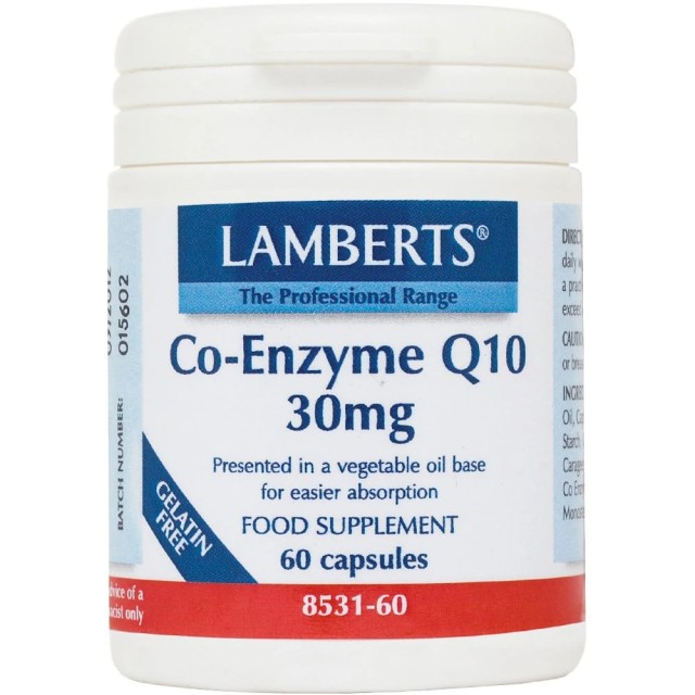 Lamberts Co-Enzyme Q10 30mg, 60 Κάψουλες