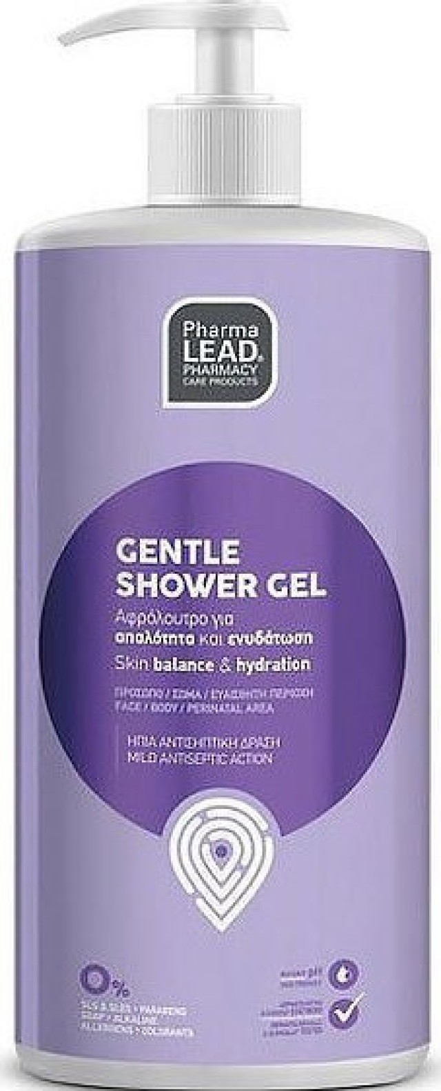 PharmaLead Gentle Shower Gel Ενυδατικό Αφρόλουτρο 1lt