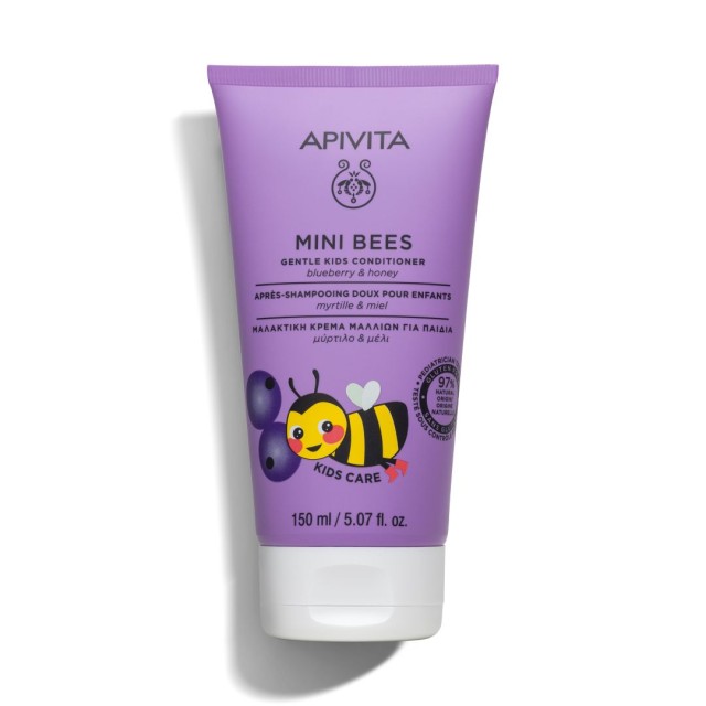Apivita Υποαλλεργικό Παιδικό Conditioner Mini Bees με Μέλι για Εύκολο Χτένισμα σε Μορφή Κρέμας, 150ml