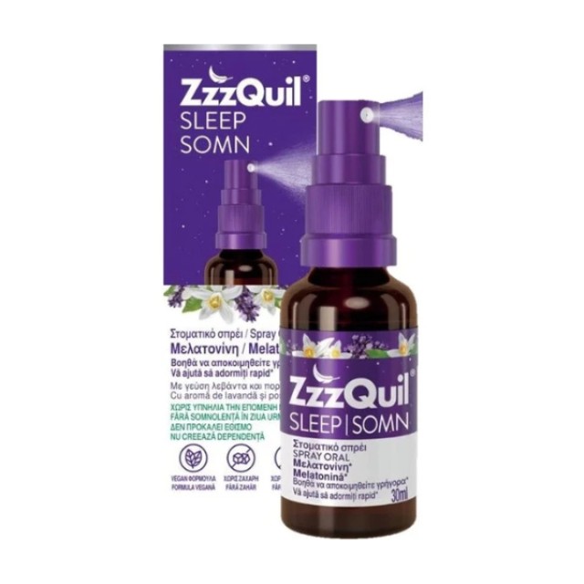 ZzzQuil Sleep Melatonin Oral Spray Συμπλήρωμα Διατροφής Μελατονίνης σε Μορφή Spray, 30ml