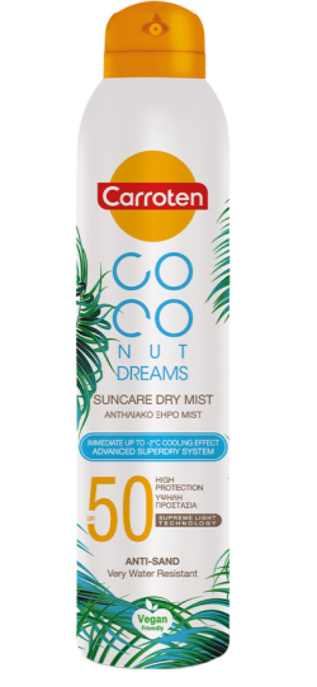 Carroten Mist Spray Coco Dry SPF 50, 200ml
