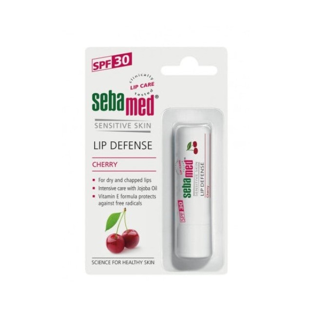 Sebamed Lip Defense Lipstick Cherry SPF30 Lip Balm για Ξηρά και Αφυ...