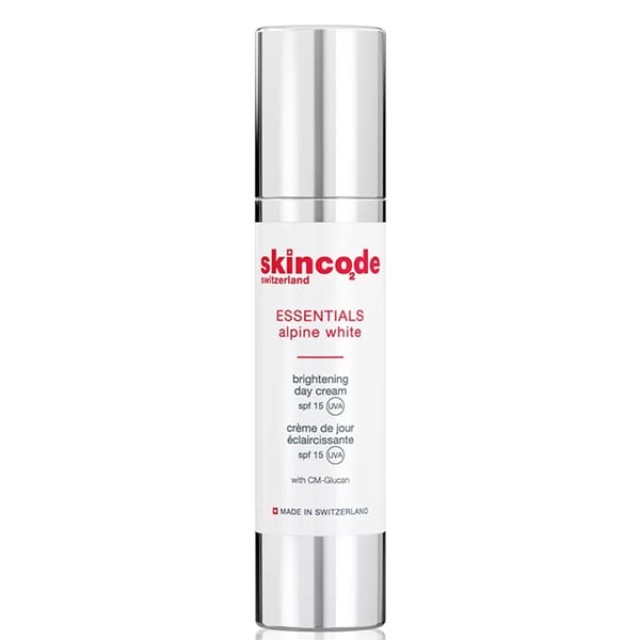 Skincode Alpine White Brightening Day Cream SPF15 Ενυδατική Κρέμα Γ...