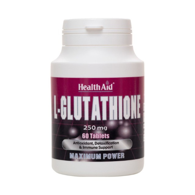 Health Aid L-Glutathione 250mg Συμπλήρωμα Διατροφής με Γλουταθειόνη...