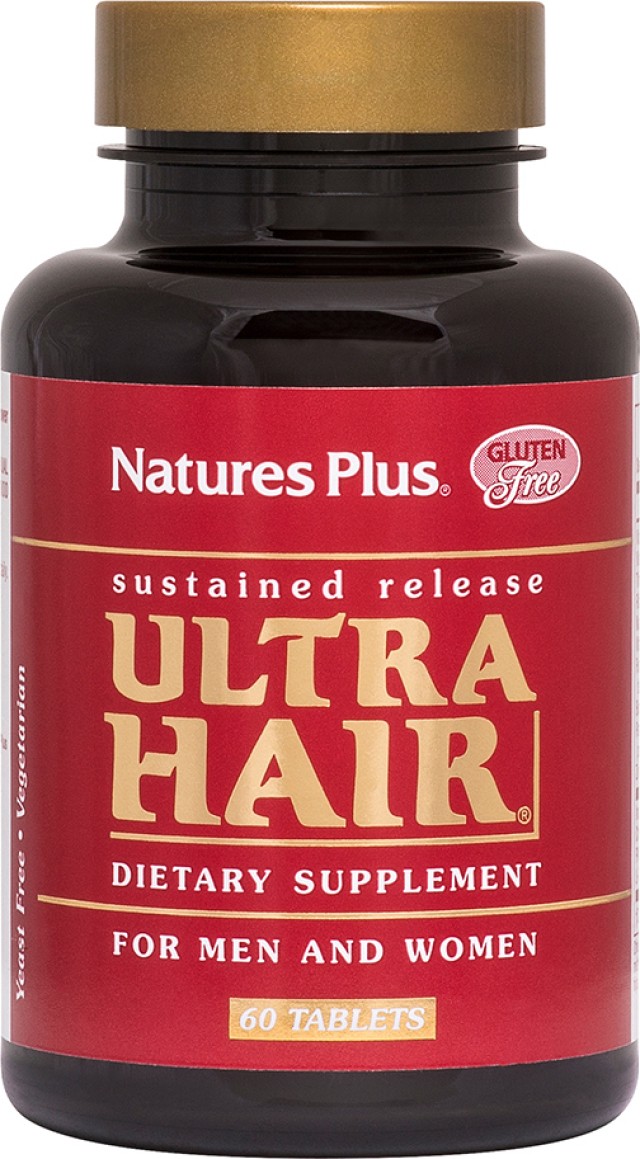 Natures Plus Ultra Hair η Πληρέστερη Φόρμουλα που Έχει Δημιουργηθεί για Επανόρθωση Τρίχας, 60 Ταμπλέτες