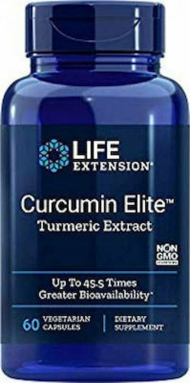 Life Extension Curcumin Elite Turmeric Extract, 60 Φυτικές Κάψουλες