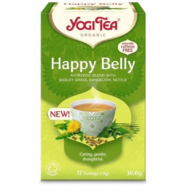 Yogi Tea Happy Belly Τσάι για Καλύτερη Πέψη και Ευεξία, 30.6gr