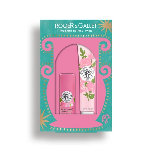 Roger & Gallet Rose Promo Lip Balm 3.5gr + Hand Cream Κρέμα Χεριών ...