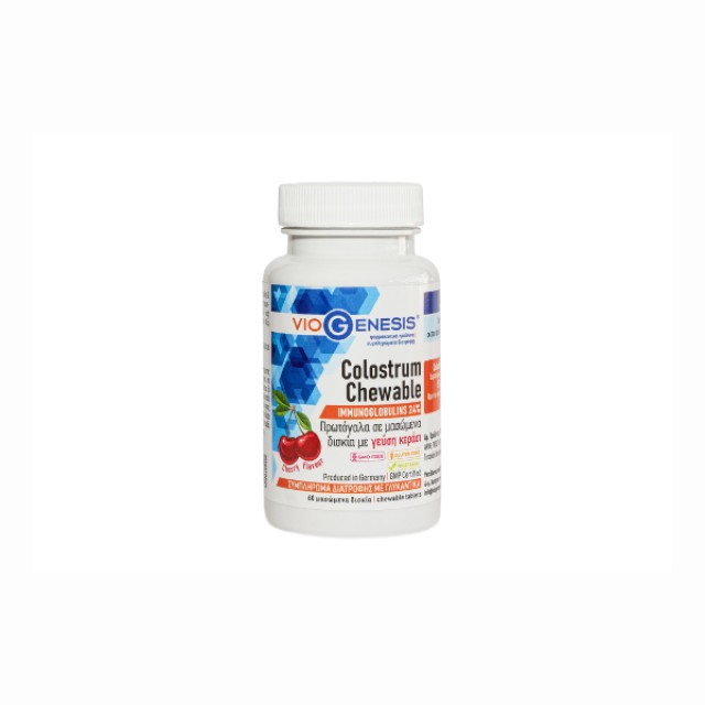 VioGenesis Colostrum Chewable Συμπλήρωμα Διατροφής με Πρωτόγαλα, 60...