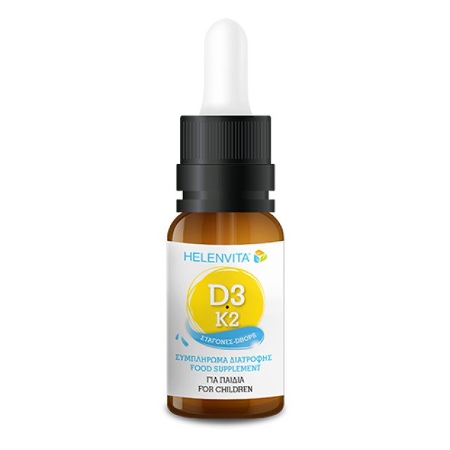Helenvita Vitamin D3-K2 Drops Συμπλήρωμα Διατροφής για Παιδιά, 20ml