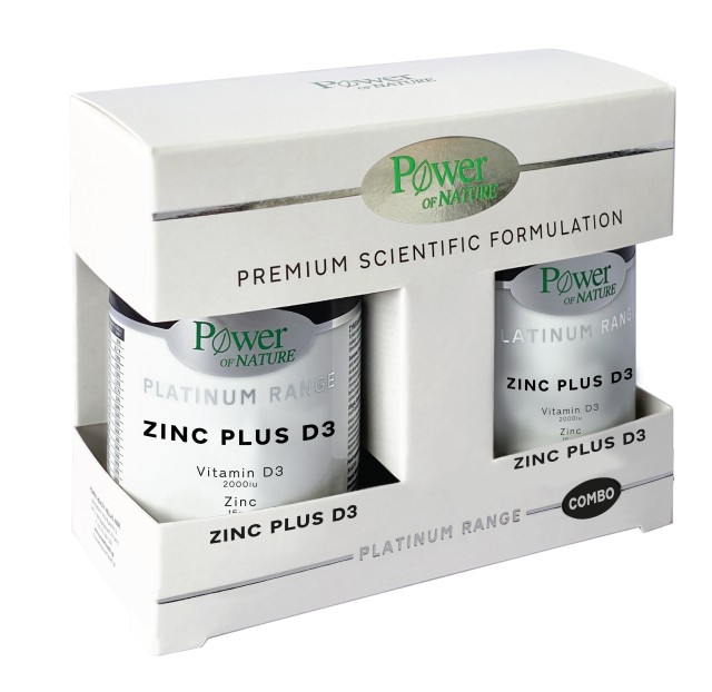 Power Health Platinum Promo Zinc Plus D3, 30+30 Kάψουλες