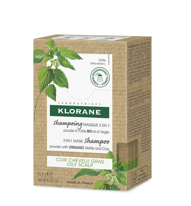 Klorane Shampoing Masque 2 in 1 Shampoo and Mask With Organic Tea Tree...