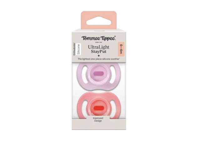 Tommee Tippee Ultra Light Σετ Σιλικονούχες Πιπίλες 0-6 Μηνών Σε Διά...