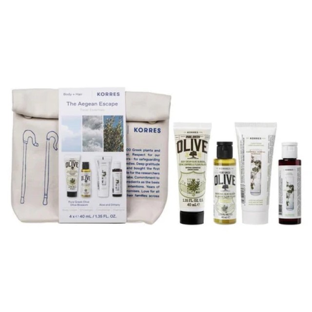 Korres The Aegean Escape Travel Essentials Pure Greek Olive Body Cr...