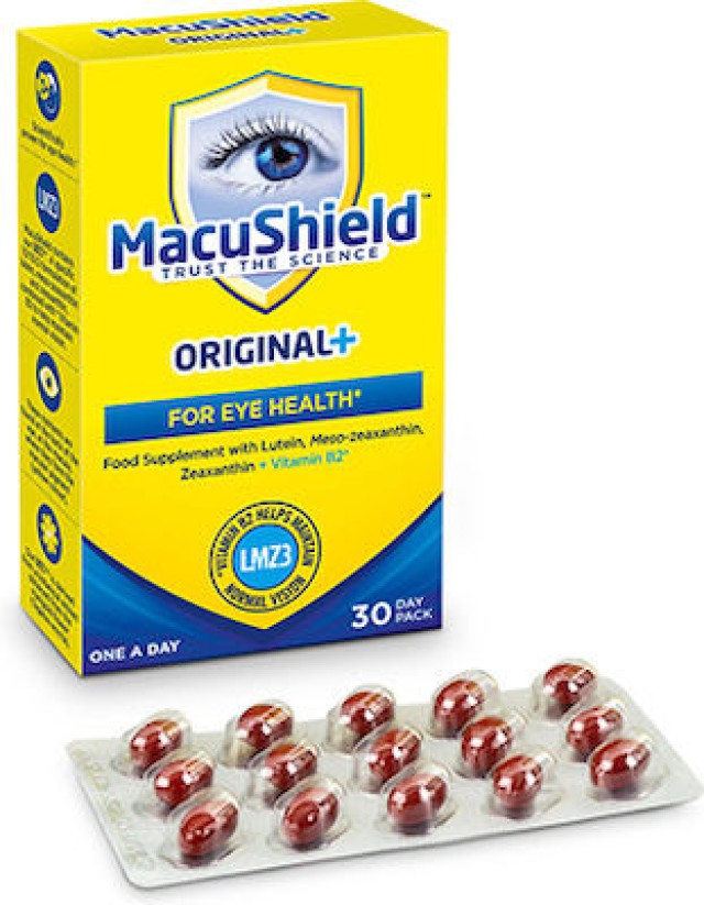 MacuShield Original+ Formula Φόρμουλα για την Υγεία των Ματιών, 30 κάψουλες