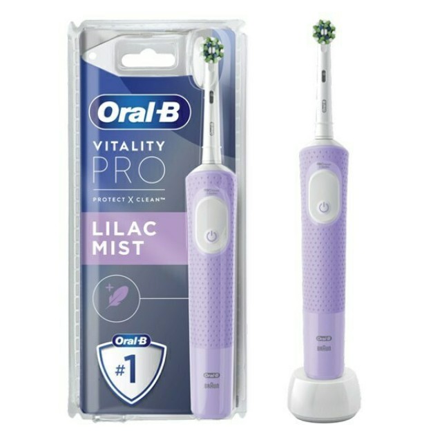 Oral-B Vitality Pro Ηλεκτρική Οδοντόβουρτσα Lilac Mist Μωβ, 1 Τεμάχιο