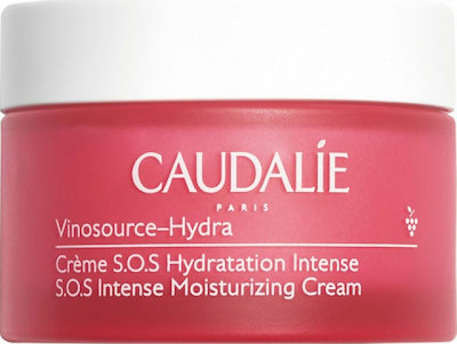 Caudalie Vinosource-Hydra S.O.S Rich 24ωρη Ενυδατική Κρέμα Προσώπου για Κανονικές/Ξηρές Επιδερμίδες με Aloe Vera, 50ml