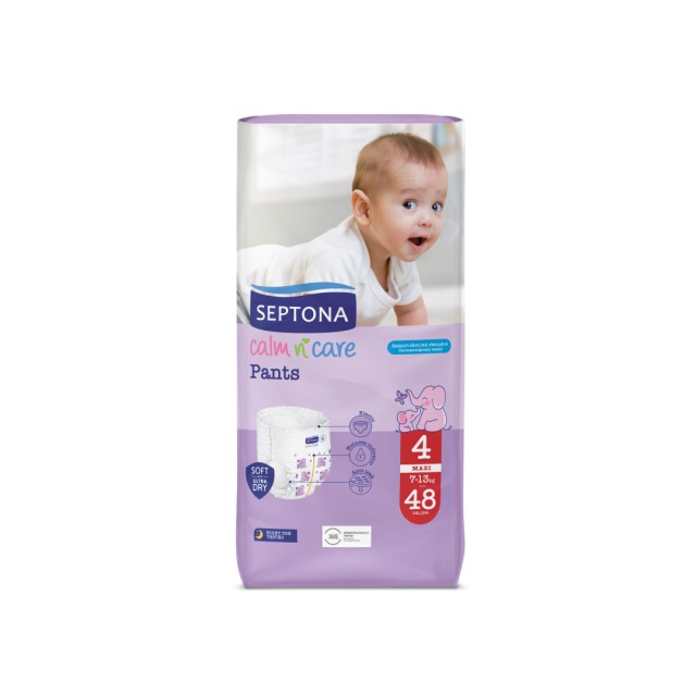 Septona Calm N Care Pants Maxi No4 (7-13kg) 48τμχ