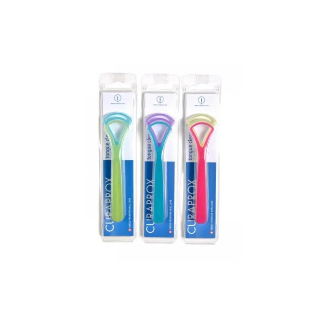 Curaprox Tongue Cleaner CTC 203 Duo Pack, Καθαριστικό Γλώσσας Μονής & Διπλής Λεπίδας 2 τμχ