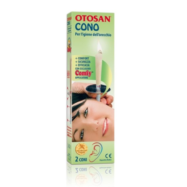 Otosan Ear Cone Κώνος για την Υγιεινή Του Αυτιού, 2 Τεμάχια