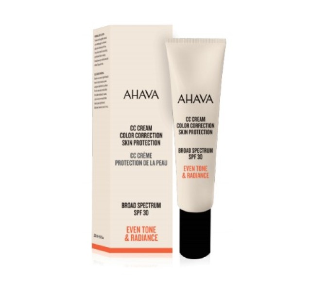 Ahava CC Cream Color Correction Κρέμα Διόρθωσης Για Τις Ατέλειες Της Επιδερμίδας με SPF30 30ml