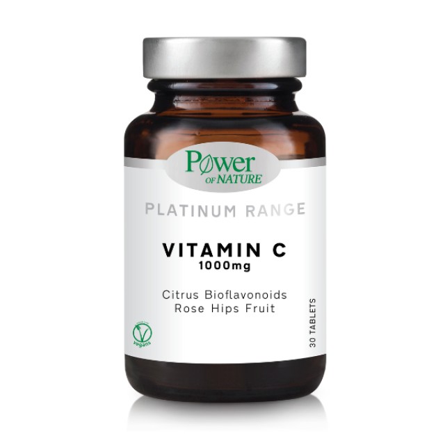 Power of Nature Platinum Range Vitamin C 1000 mg, 30 Ταμπλέτες
