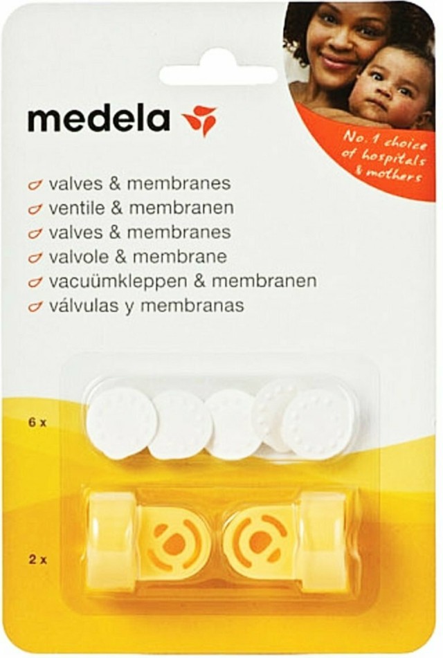 Medela Ανταλλακτικές Βαλβίδες & Μεμβράνες Θηλάστρων, 8 Τεμάχια