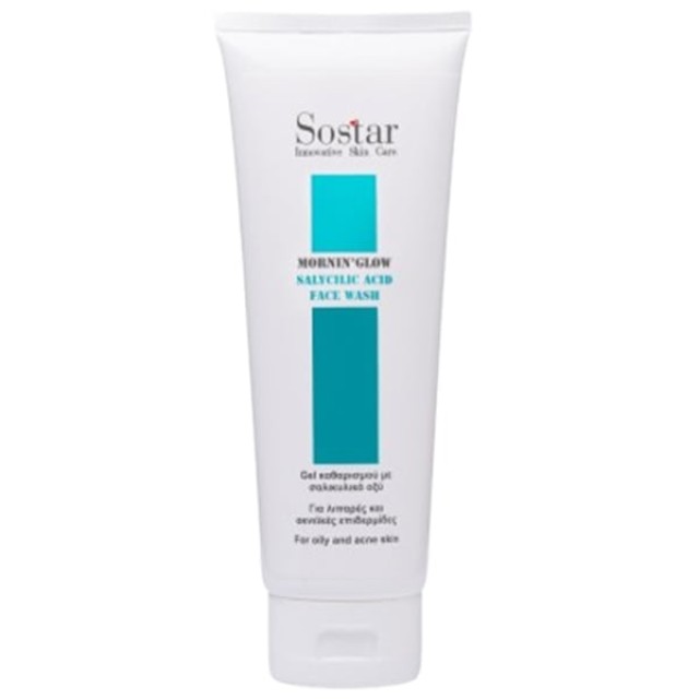 Sostar Mornin Glow Face Wash Τζελ Καθαρισμού με Σαλικυλικό Οξύ, 150ml