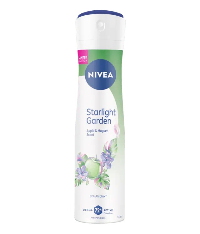 Nivea Deodorant Spray Starlight Garden 72h Γυναικείο Αποσμητικό, 150ml