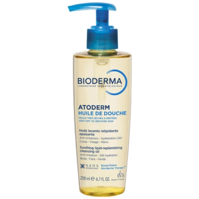 Bioderma Atoderm Huile de Douche Oil for Gentle Cleansing of Dry Skin...