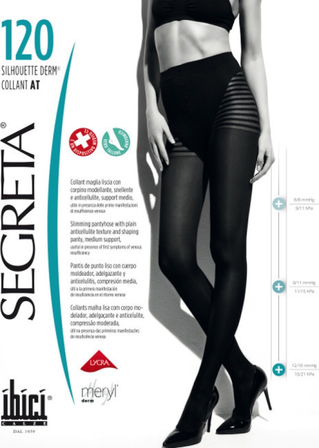 Segreta Silhouette 120 Derm Καλσόν Nero