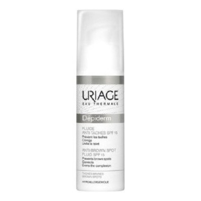 Uriage Depiderm Anti-Brown Spot Fluid SPF15 Κρέμα Ημέρας για Πανάδες - Κηλίδες, 30ml