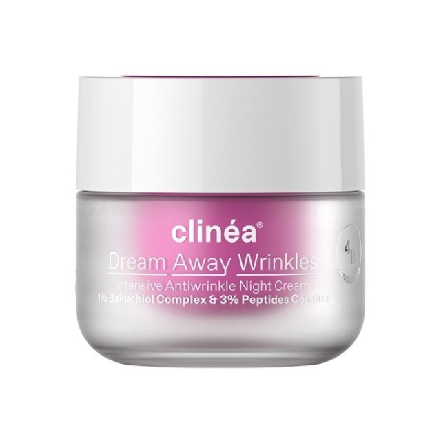 Clinea Dream Away Wrinkles Night Cream Αντιγηραντική Κρέμα Νυκτός, 50ml