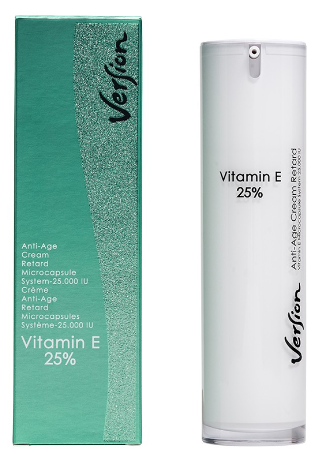 Version Derma Vitamin E 25% Αντιγηραντική - Αναπλαστική Κρέμα Προσώπου, 50ml