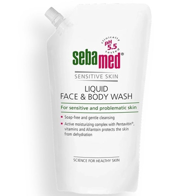 Sebamed Liquid Face & Body Wash Refill, 1000ml