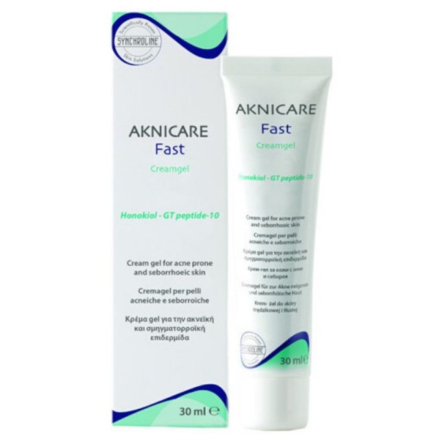 Synchroline Aknicare Fast Cream Κρέμα Gel για την Ακνεϊκή και Σμηγμ...