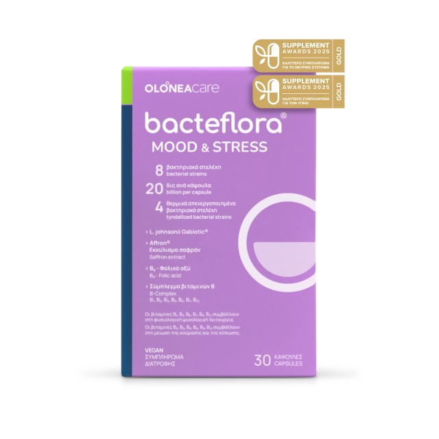 Olonea Bacteflora Mood & Stress Συμπλήρωμα Διατροφής για τη Διαχείρ...