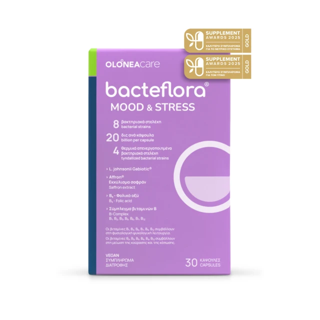 Olonea Bacteflora Mood & Stress Dietary Supplement for Mood Management