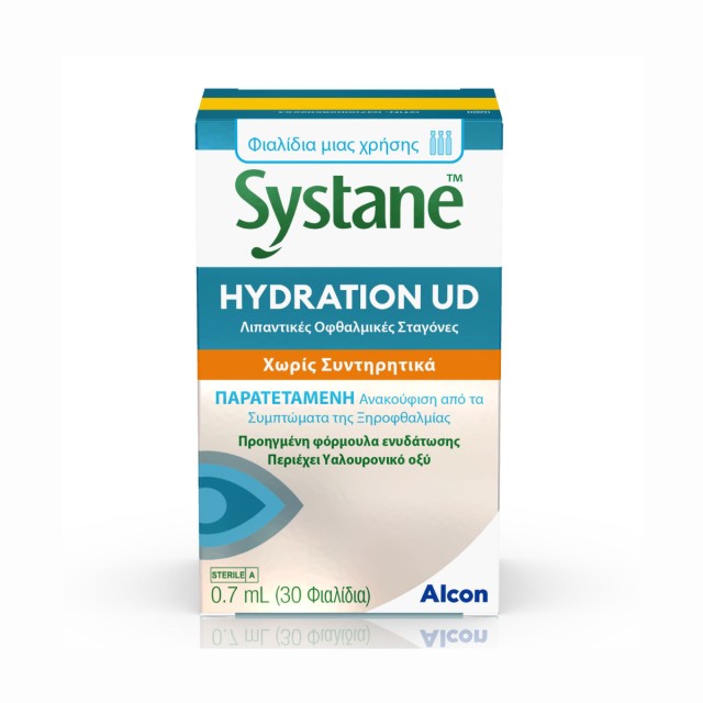 Systane Hydration UD Λιπαντικές Οφθαλμικές Σταγόνες, 30 φιαλίδια x ...