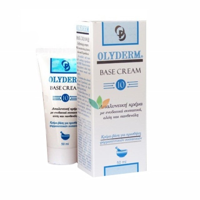 Olyderm Base Cream Απαλυντική Κρέμα Με Ενυδατικά Συστατικά 10 50ml