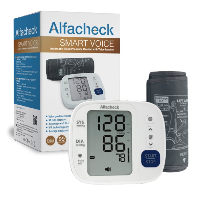 Algacheck Smart Voice Ψηφιακό Πιεσόμετρο Βραχίονα με Φωνητική Λειτο...