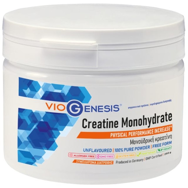 VioGenesis Creatine Monohydrate Συμπλήρωμα διατροφής με Μονοϋδρική ...