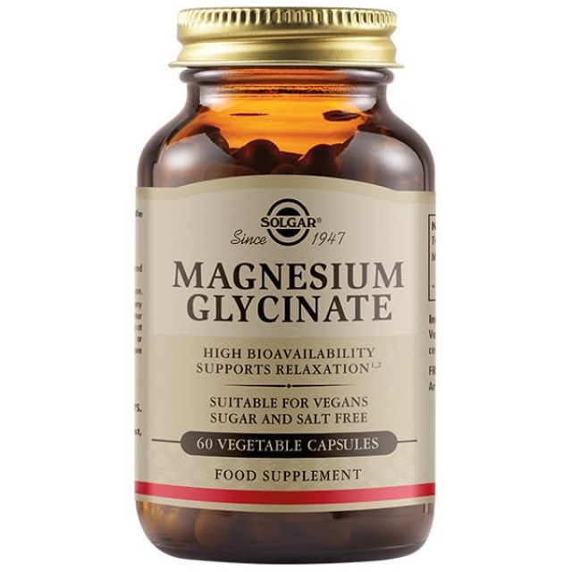 Solgar Magnesium Glycinate Συμπλήρωμα Διατροφής με Γλυκινικό Μαγνήσ...